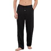 Vulcanodon Men Fleece Pajama Pants Soft Plush Warm Lounge Bottoms | Cozy Winter Sleep Pants with Pockets and Button Fly, Relaxed Fit for Every Body, Pj Pants for Men