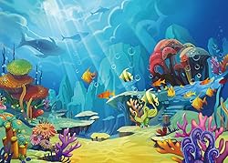CHAIYA Under The Sea Backdrop Ocean Little Mermaid