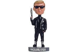 LUNALUKA Donald Trump Bobblehead Terminator Statue President Doll Collectibles Ornament Desk Office Car 2024 MAGA Trump Merchandise Gifts for Men Fans