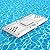 Aqua-Pong | Pool Beer Pong Table with Cooler - Inflatable Beer Pong Pool Party Game - Floating Beirut Table - by Univercity