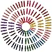 Jmkcoz 100 Pack Wood Craft Spring Clothespins Mini Colored Natural Wooden Clothes Pins Photo Paper Peg Pin Craft Clips with 10 Meters Jute Twines Random Color