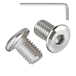 Krysay M6 x 10mm 60Pcs Flat Head Hex Socket Cap