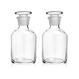Kestun 2 Packs Glass Reagent Bottle,Narrow Mouth