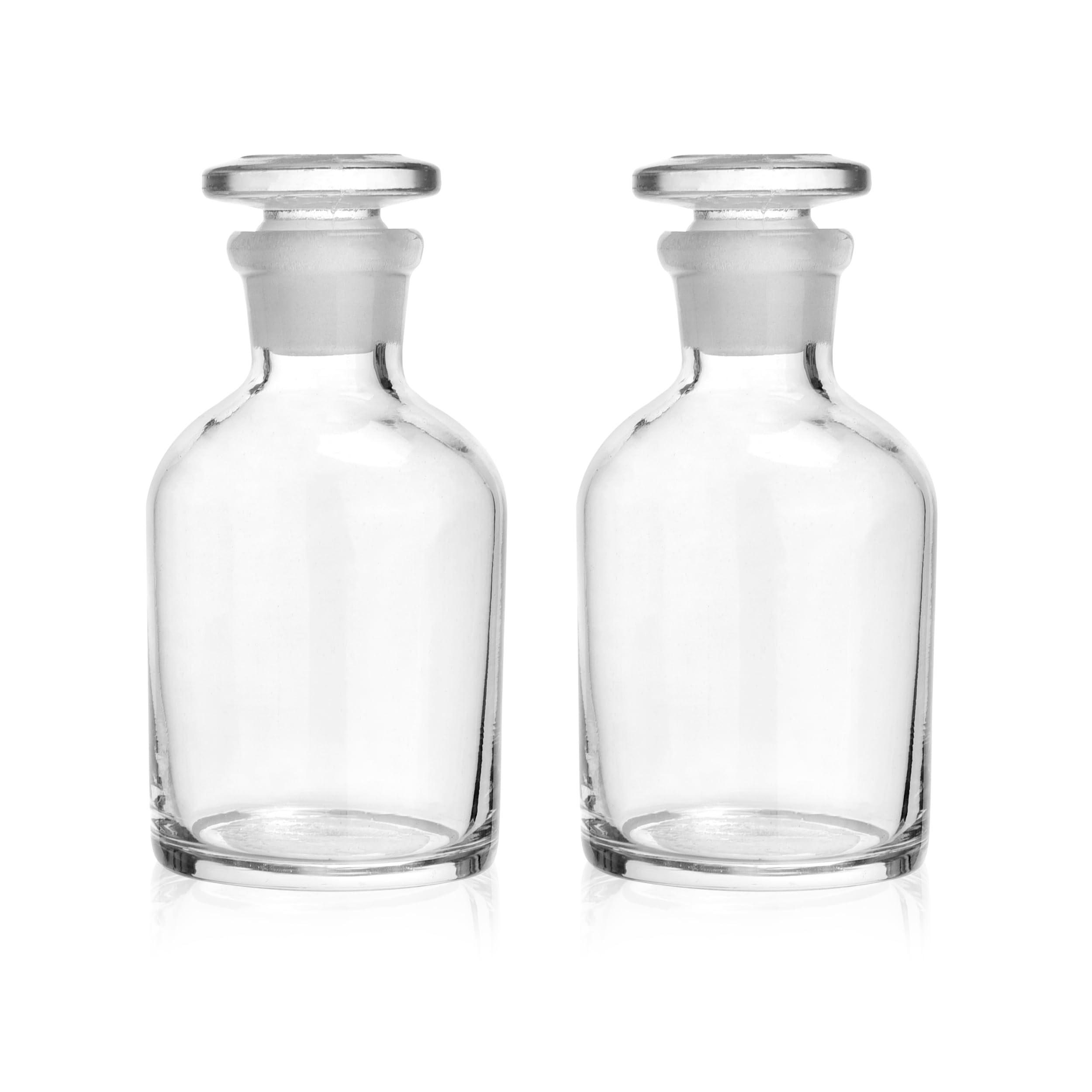 Kestun 2 Packs Glass Reagent Bottle,Narrow Mouth