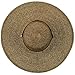 Q Headwear Womens Floppy Wide Brim Packable Sun Hat Two Tone Brown with Chin Strap