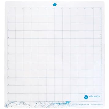 Silhouette CUT-MAT-12LT-3T leichtem Halt Schneidematte für Cameo, transparent, 12x12-inch