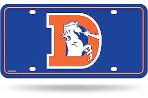 UNIQUELY ORIGINAL STORE Uniquely Original NFL Football Denver Broncos Retro Logo Metal Auto Tag 6" x 12" - Great for Truck/Car/SUV