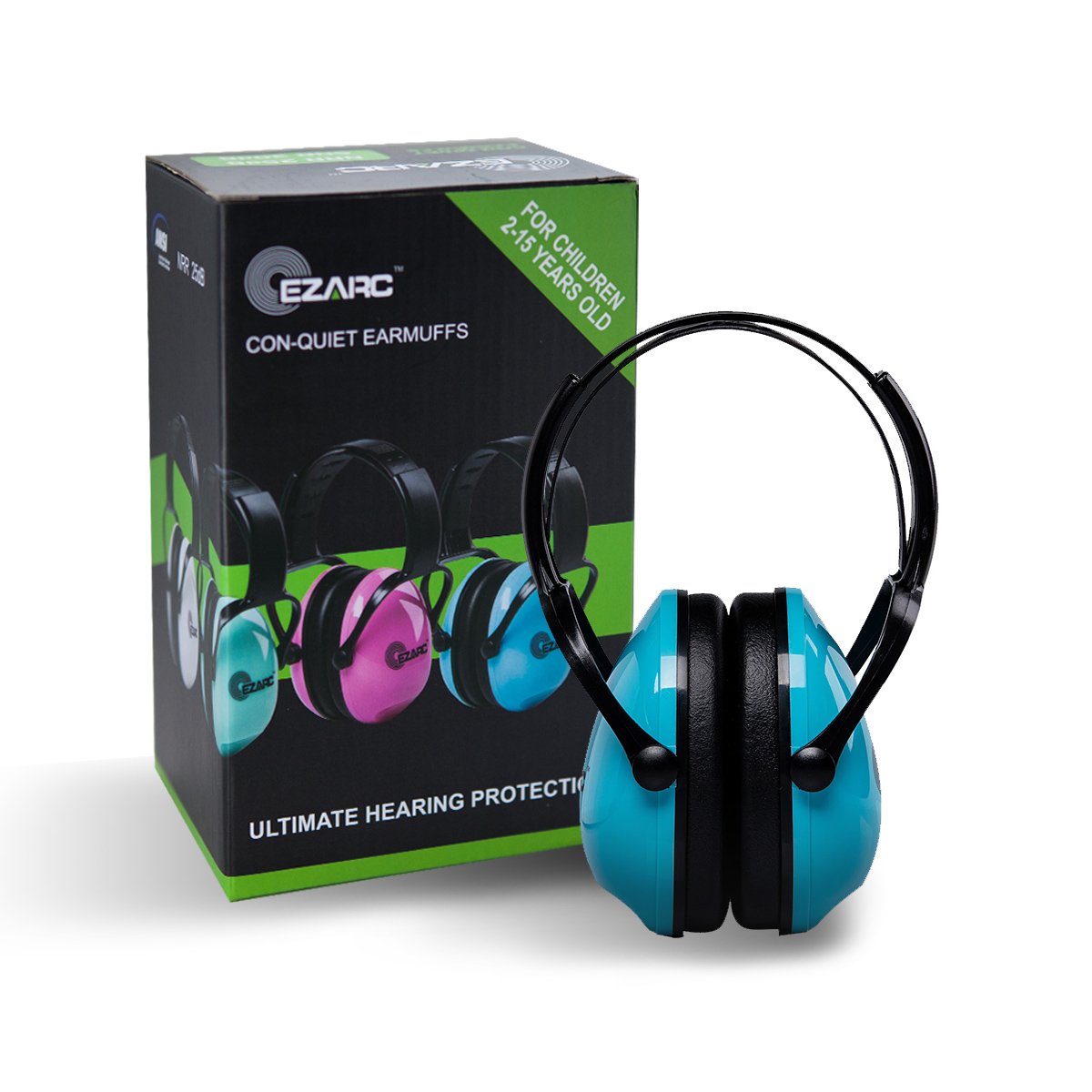 EZARC Comfortable Women and Kids Safety Ear Muffs 30dB for Hearing