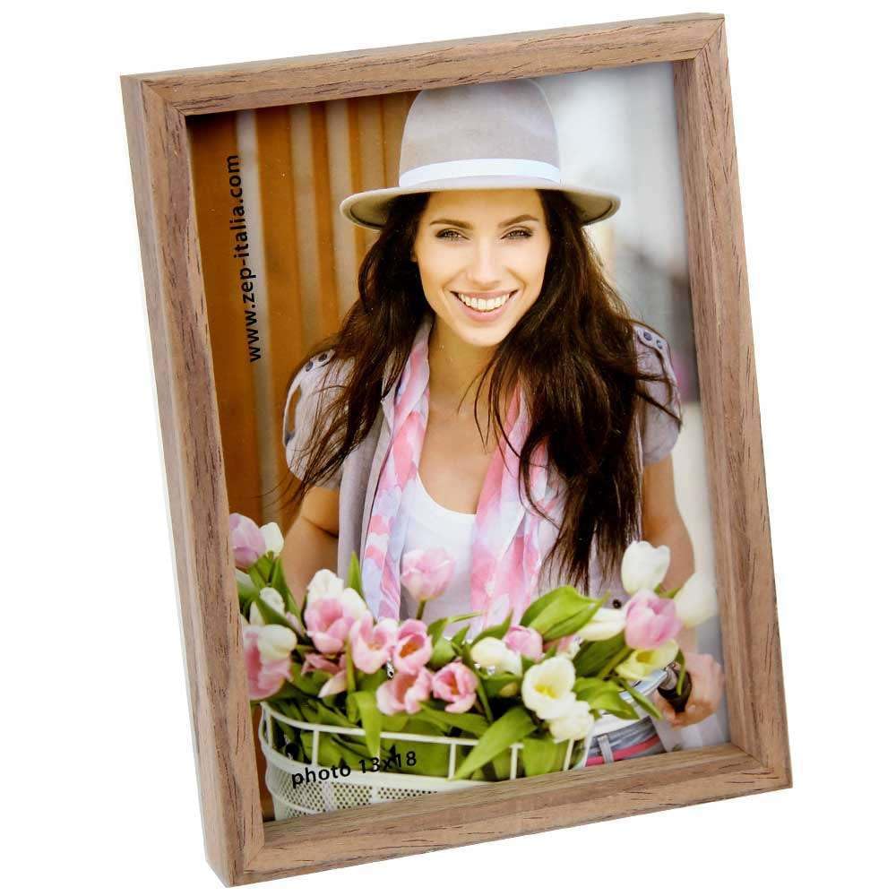 Zep "Zurigo Ma Photo Frame, Medium Brown, 13 x 18 cm