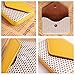 MaxGear Leather Business Card Holder Case for Men or Women Business Name Card Case Holder with Magnetic Shut Yellow, Holds 25 Business Cards