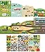 Petit Collage Giant Fold Out Activity Book Roads & Rails, Over 100 Reusable Stickers Ages 3+