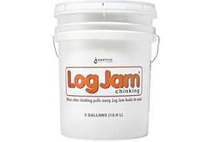 Sashco Log Jam Acrylic Latex Tin King Caulk Caulk, 5 Gallon Pail, White (Pack of 1)