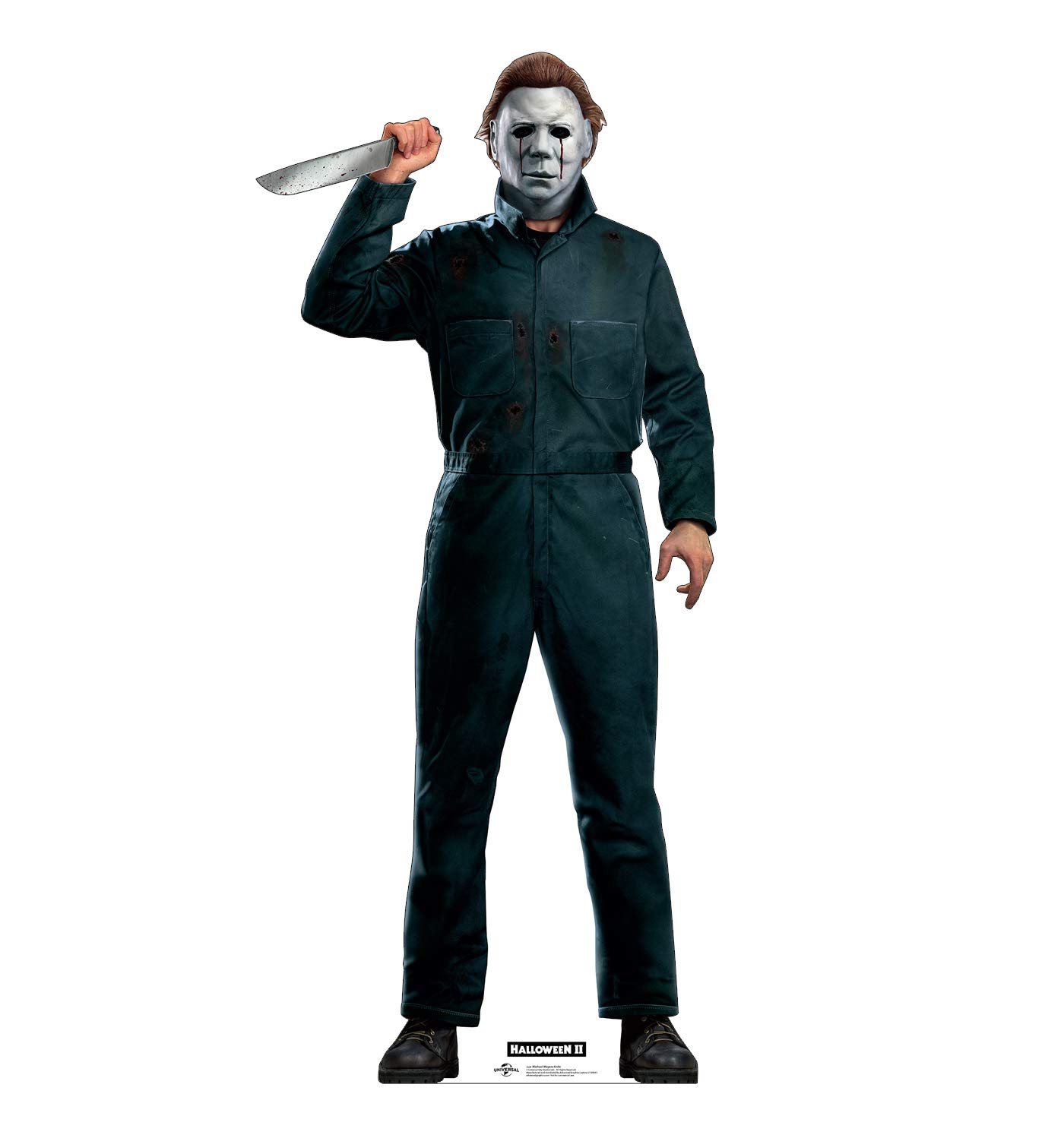 Photo 1 of ***DAMAGE***Cardboard People Advanced Graphics Mike Myers with Knife Life Size Cardboard Cutout Standup - Halloween II (1981 Film)