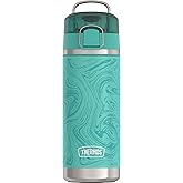 THERMOS ICON SERIES, Water Bottle with Spout - 18 Ounce, Marble - Stainless Steel Vacuum Insulated Water Bottle with Lid