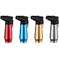 Torch Lighter with Soft Flame Model Large Gas Tank Refillable Butane Windproof Jet Lighters for Candle Cooking Handcraft Outdoor BBQ Incense (4 PACK) (Butane Not Included)
