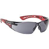 BollŽ Safety Rush+ Platinum Safety Glasses Smoke RUSHPPSF