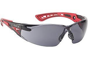 BollŽ Safety Rush+ Platinum Safety Glasses Smoke RUSHPPSF