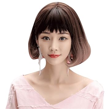 Shentianwei Wig Female Bobo Head New Short Hair Personality Dog