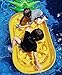 LetsFunny Pineapple Pool Floats Outdoor Swimming Pool Party Lounge Raft Decorations Toys Games Float with Rapid Valves for Adult and Kids 75