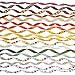 Supla 18 Rolls Fall Ribbons Bulk Trims Printed Grosgrain, Satin, Organza, Velvet Ribbons Multicolor 3/8