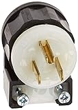 Leviton 15 Amp, 125 Volt, Angle Plug, Straight