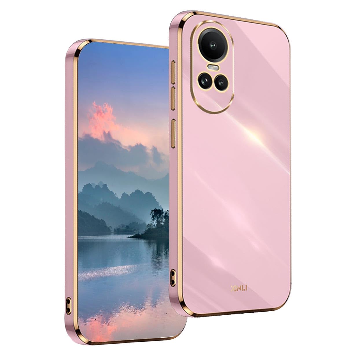 UPLAI Case for OPPO Reno 10 5G/OPPO Reno 10 Pro 5G, Ultra Thin Shockproof Protection Cover with Electroplating Design, Premium TPU Bumper and Soft Silicone Stylish Durable Cover.(Purple) — image 1