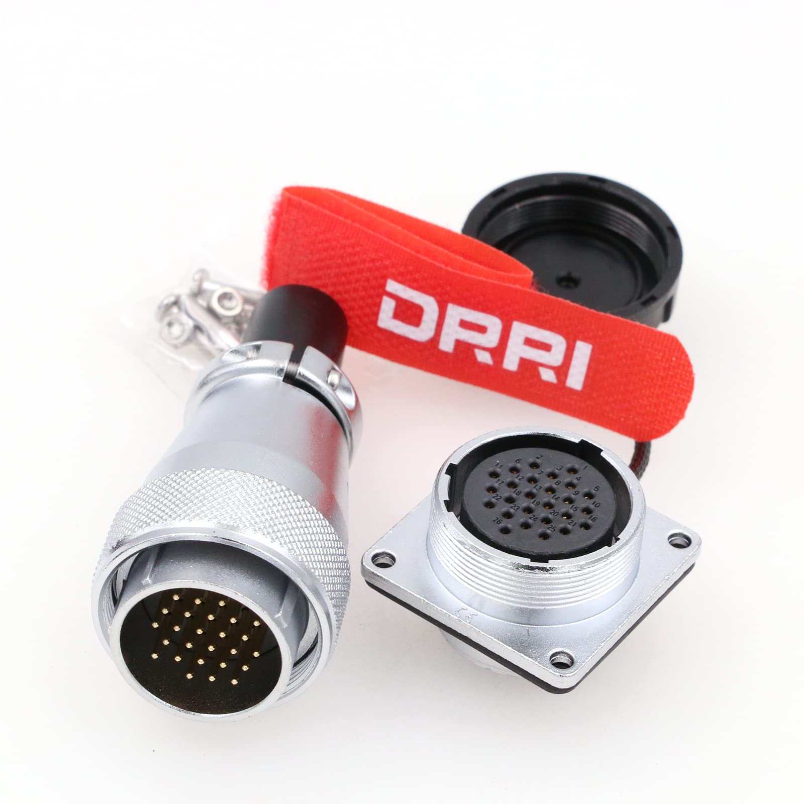 DRRI WEIPU WS28 24-Pin AC DC Circuit Signal LED Heavy Duty Industrial Bulkhead Male Plug Female Socket for Solar Panel