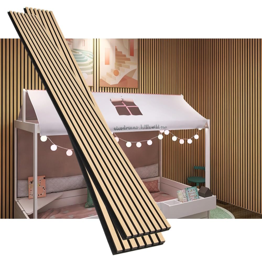 eazart 3D Acoustic Wood Veneer Slat Wall Panels for Interior Wall and ...