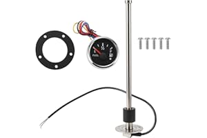 INFINAUTO 300mm Fuel Sending Unit and Gauge Kit 11.8" for Boat Car Vehicle Fuel Tank Sending Unit Fuel Level Sending Unit Gas