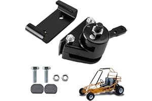 PACEWALKER Go Kart Mechanical Brake Caliper and Bracket with Pads for Manco 9598 9597 Yerf-Dog, Carter, ASW, Bristers, Airheart MB-1 Predator 212cc 196cc 6.5hp gx160 Go Kart Brake System Black