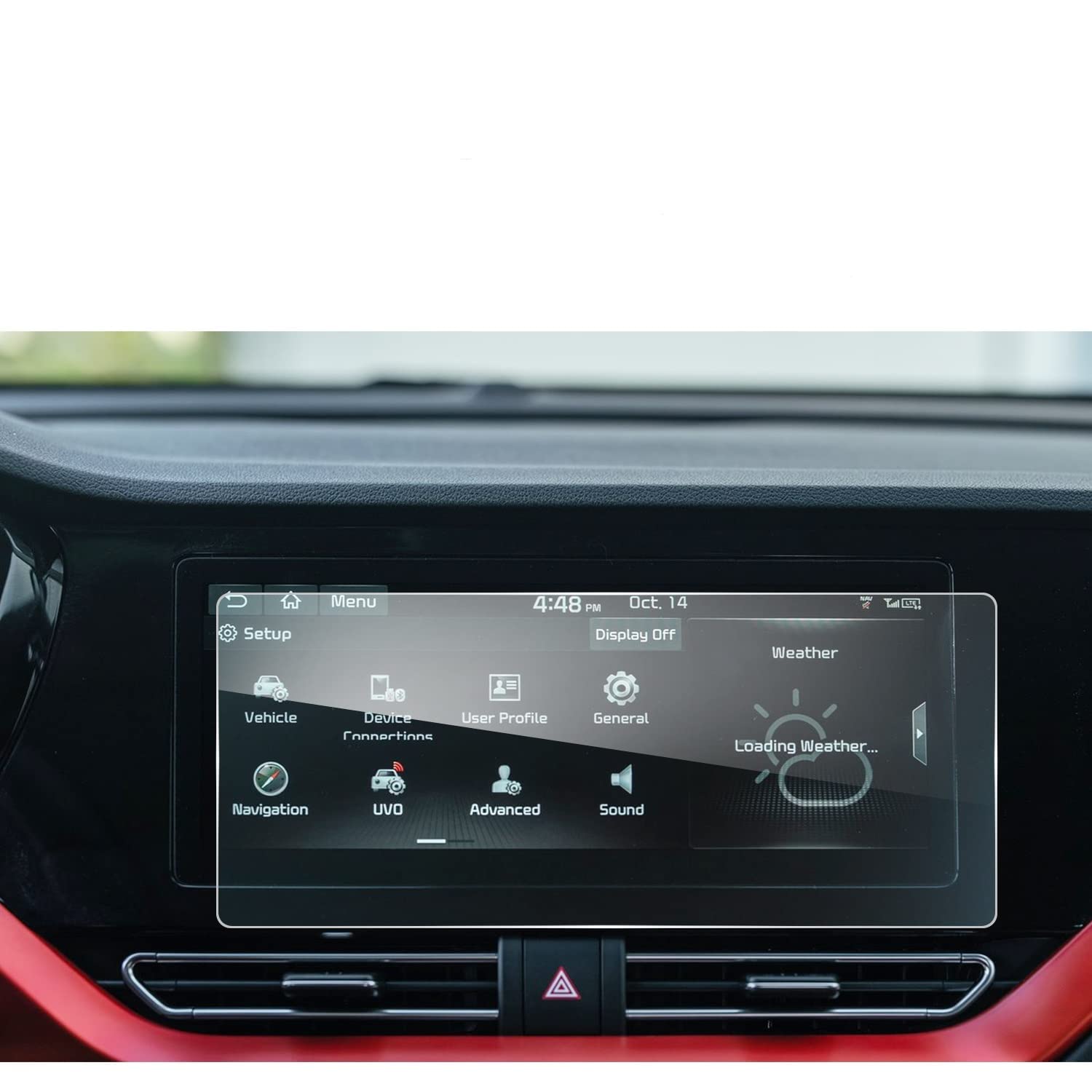 LFOTPP Niro 10.25 Inch Navigation Tempered Glass Screen Protector, Car Accessories GPS Navigation Radio Screen Protector