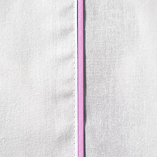 AB Lifestyles 72x75 Camper/RV Bunk Sheet set White w/PINK trim from Traveler Collection …