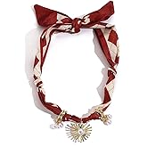 YHGDY Scarf Necklace with Charm for Women Adjustable Red Scarf Necklace Charms for scarf necklaces