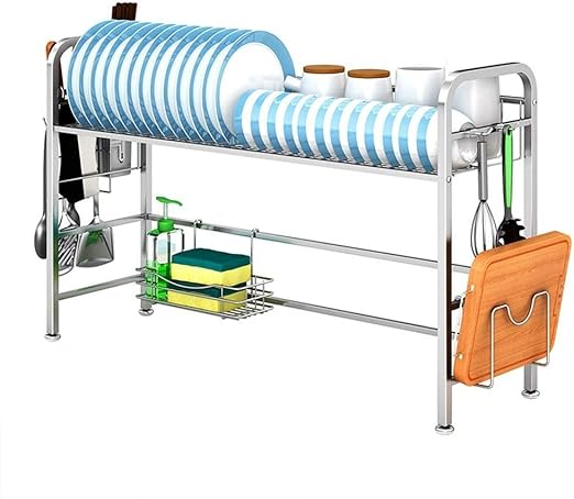 yan Escurreplatos En el Fregadero, en el Bastidor de Secado, en el