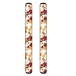 ASQVTIFE Maple Leaves Fridge Door Handle Covers Set