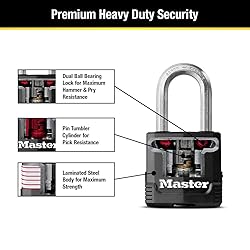 Master Lock Black Magnum Keyed-Alike Padlocks with