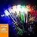 Wellgium Solar Lights Outdoor - Garden Landscape Pathway Lights for Lawn Patio - Stainless Steel, 12 Pack (6 Colors)