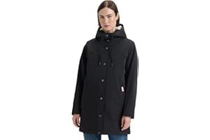 Hunter Womens Hunter Women’s Billie Canvas Hooded Mid-Length Rain JacketRain Jacket