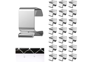 Lenink Christmas Lights Gutter Hook, 100 Pcs Galvanized Gutter Hook Clip for Chirstmas Halloween String Lights, Hanging Festival Outdoor Decoration Lights