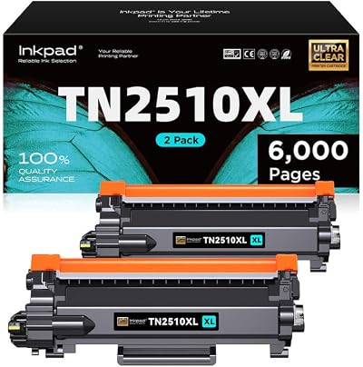 iNKPAD TN2510XL Black Toner Cartridge for Brother TN-2510 Series