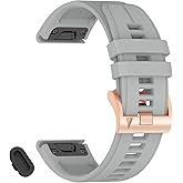 VELEYOK 22mm Bands Compatible with Garmin Fenix 8 Pro Tactix 8 AMOLED 47mm/Fenix 7/7 pro/6/6 pro/5/5 plus,Silicone Quickfit Watchband for Descent G2/G1 Solar/quatix 8 47mm/Forerunner 970/965/955/945