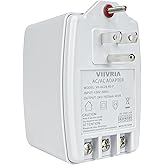 VIIVRIA 24-Volt AC 40VA Plug-in Doorbell Transformer, Compatible with Ring Wired Video Doorbell, Nest, Ecobee, Sensi, and Hon