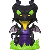 Funko Pop! Jumbo: Disney Villains - Glow in The Dark 10" Maleficent Dragon, Amazon Exclusive