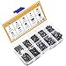 Sutemribor M3/4/5/6/8 Internal Hex Drive Cup-Point Set Screws Assortment Kit 10 Sizes, 360PCS