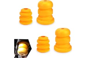 ZBGUN 4 PCS Car Control Arm Bumper Shock Absorbing Buffer Blocks, Front Lower Suspension Bump Rubber Pads, Replacement Parts 15153958 15039397, Compatible with Cadillac Chevrolet GM (Yellow)