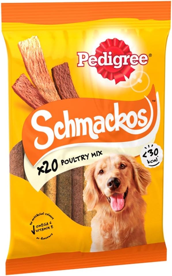 Pedigree Schmackos Dog Treats With Poultry, Pack of 20 Amazon.co.uk
