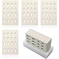 Derurizy Ceramic Brick, Ceramic Radiant Flame Tamer Replacement for Barbeques Galore Grand Turbo, Grand Hall, Members Mark Grills, Heat Plate Ceramic Briquettes, 7 1/16" x 4 3/4" x 1/2", 4 Pack