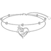 LWXIE Diamond Dragonfly Bracelet for Women 925 Sterling Silver Lab Grown Diamonds Jewelry Gifts for Mom Wife Girlfriend Daughter Sister Friend