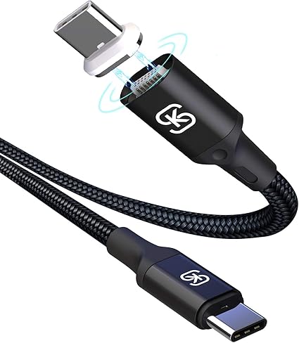Amazon Sikai 第11世代マグネット式 Type Cケーブル Pd急速充電に対応 最大100w出力 双向高速データ伝送可能 急速充電 Macbook Nintendo Switch 4k Tv Xperia Xz Matebook Nexus 5xなどのtype C機種にサポート1 8mメートル 一年メーカー保証 2本 ブラック Sikai