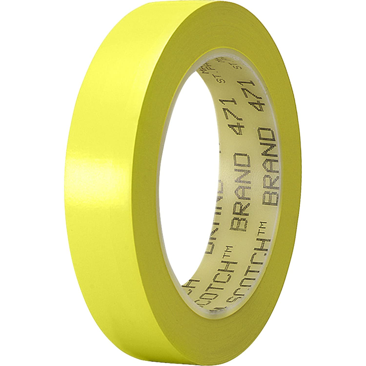 3M Vinyl Tape 471 – Yellow soft making tape for marking, colour-coding and paint masking, 25 mm x 33 m
